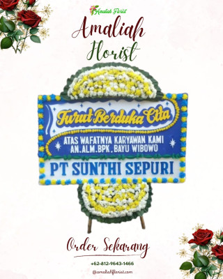 Papan Bunga Duka di Dau